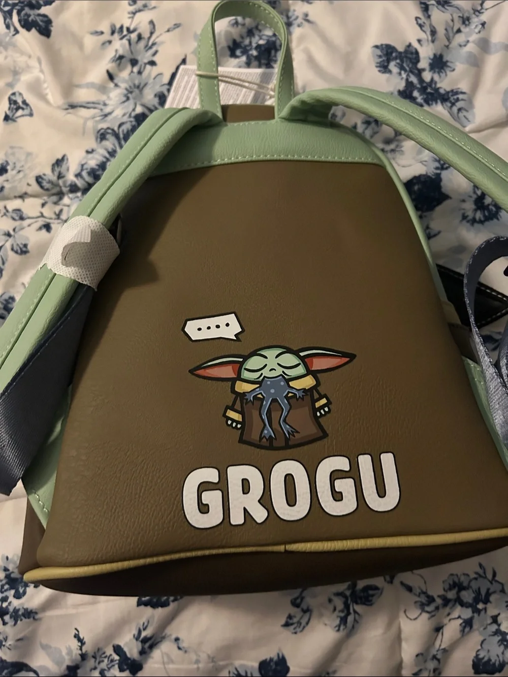 Loungefly Star Wars Baby Yoda Mini Backpack in Green, Brown & Tan